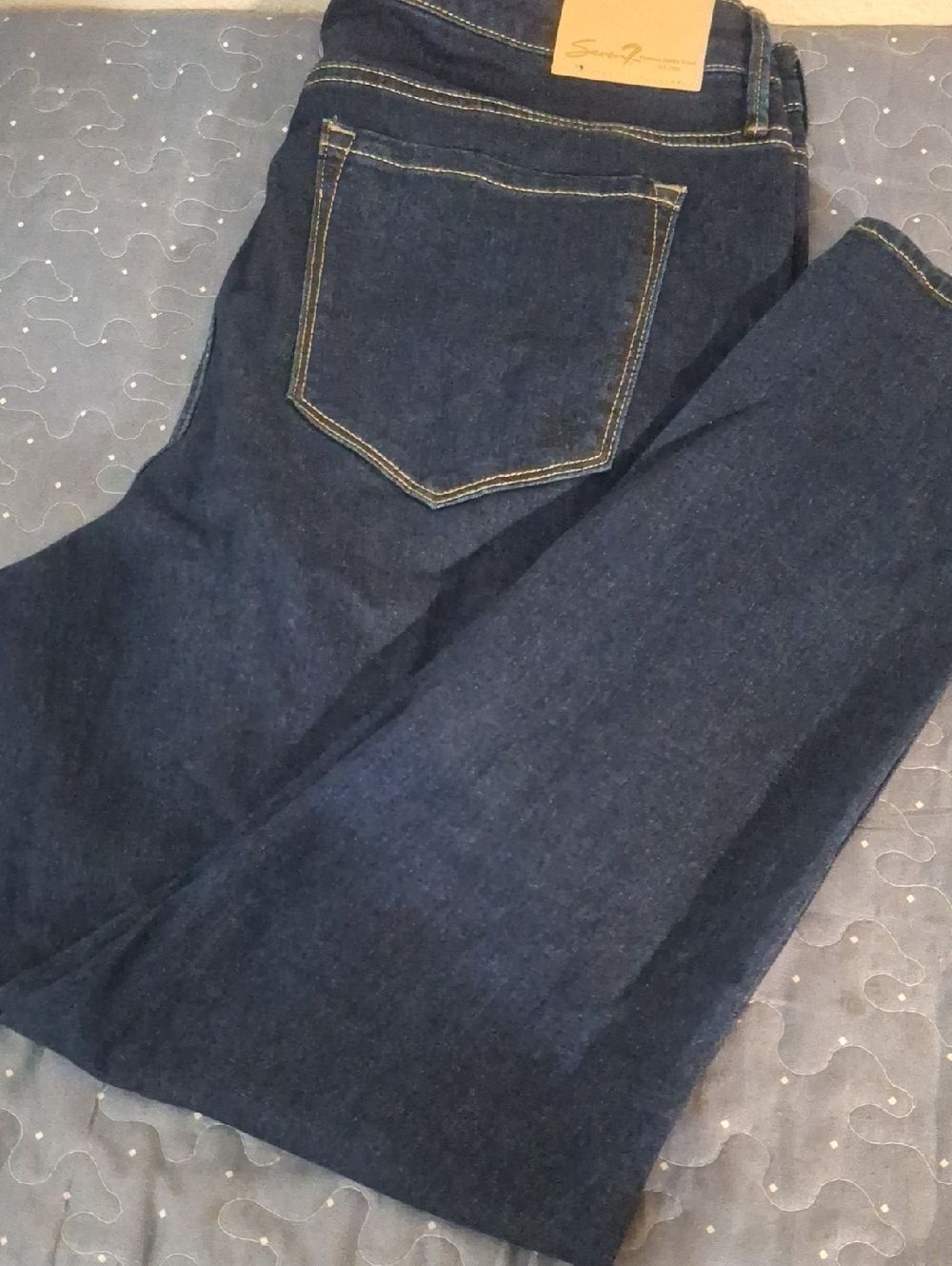 Seven7 Skinny Dark Wash Denim Jeans size 14